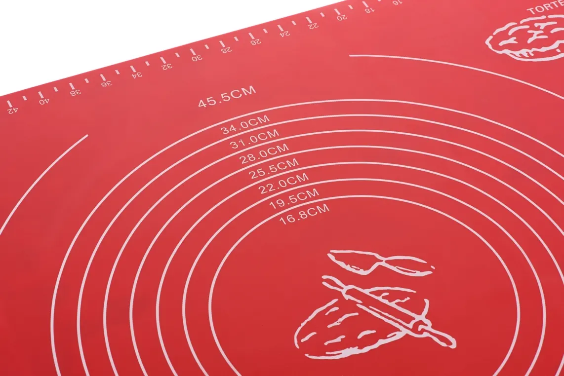 Silicone mat Ardesto Tasty baking 50*60CM, red, silicon
