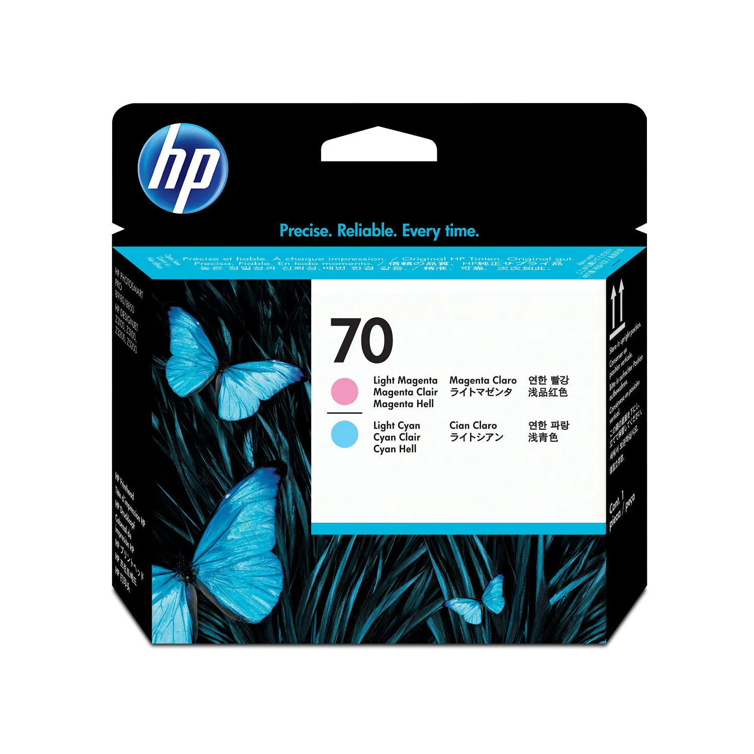HP 70 Light Magenta and Light Cyan DesignJet Printhead