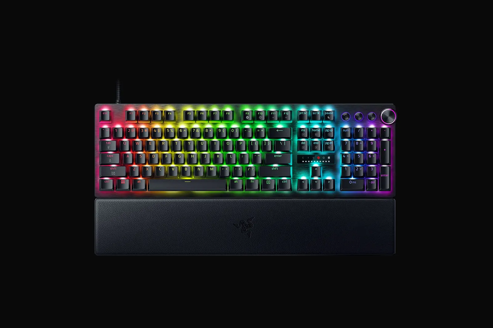 კლავიატურა Razer Keyboard mechanical Huntsman V3 Pro 8KHz, 104key, Analog Optical Switch Gen-2, USB-A, EN, RGB, black