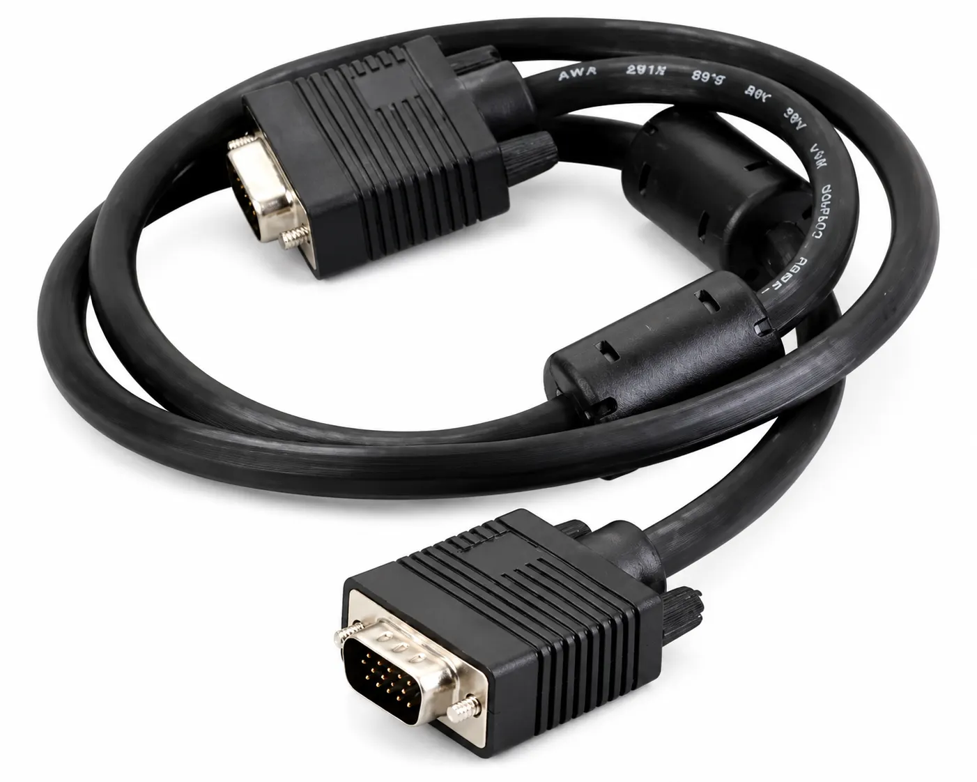 KDVGA1001-10M, KINGDA, 3+4+64 Braiding VGA Cable,Al and braiding shield,Copper ,Nickel Plated, 0.8mm