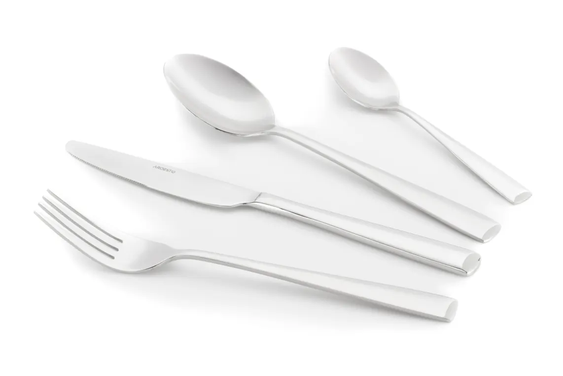 Ardesto Cutlery set Black Mars Tia, 24pcs, stainless steel