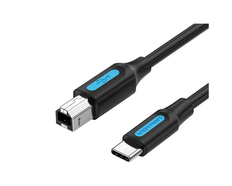კაბელი Vention CQUBH USB-C 2.0 Printer Cable 2m Black