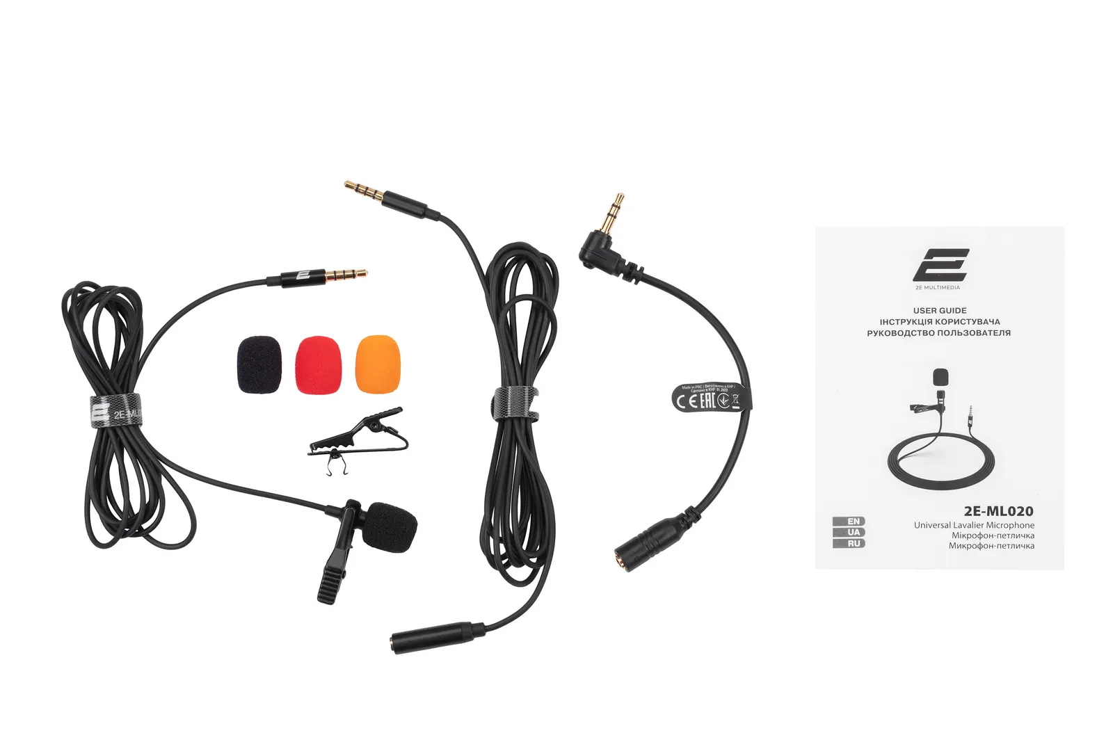 მიკროფონი 2E Lavalier Microphone ML020 3.5mm