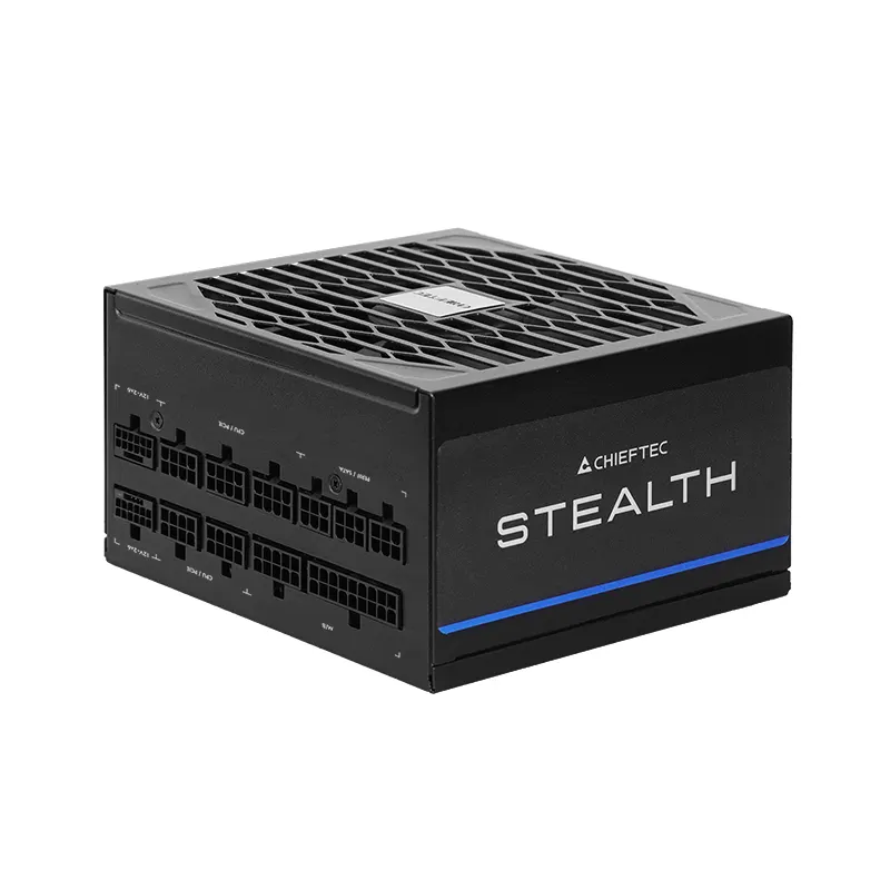 CHIEFTEC PSU Stealth (1200W), >92%, 80+ Platinum, 135mm FDB, 1xMB 24pin(20+4), 2xCPU 8pin(4+4), 2xMolex, 10xSATA, 3xPCIe 8pin(6+2), 2xPCIe GEN5