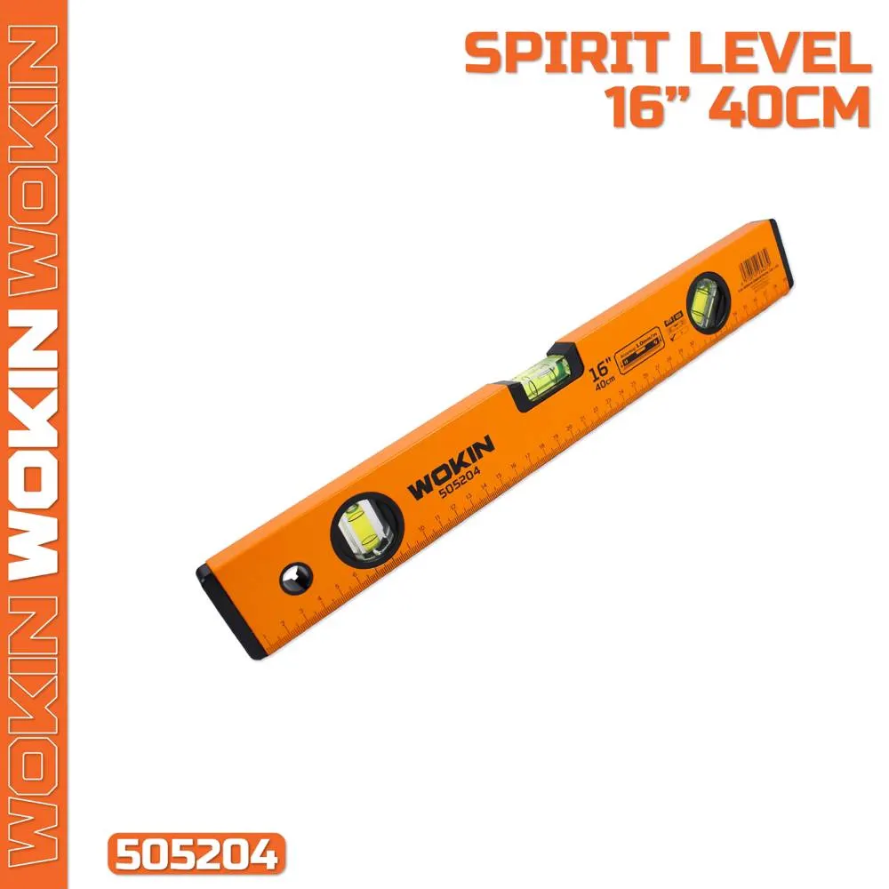 Wokin 505204, 40cm, 16\", Spirit Level, Orange