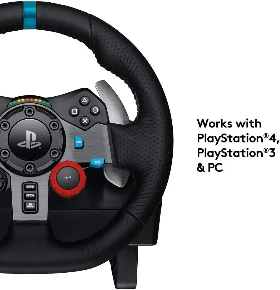 G29, LOGITECH Driving Force Racing Wheel Xbox, PlayStation 5,4,3 and PC , BLACK - USB (L941-000112 )