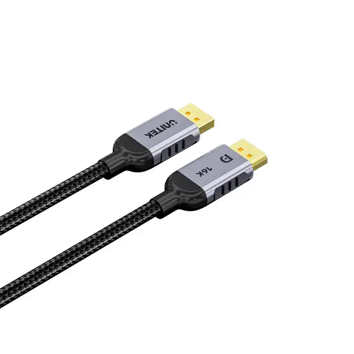 C1626GY01-2M, UNITEK, 2M DisplayPort 2.1 Cable 16K 60Hz & 8K 120Hz