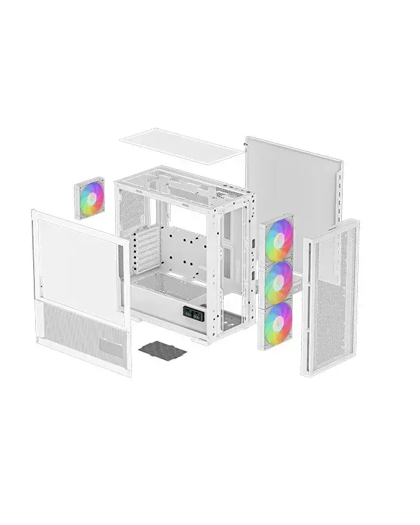 ქეისი Deepcool, CH560 DIGITAL WH, Case White