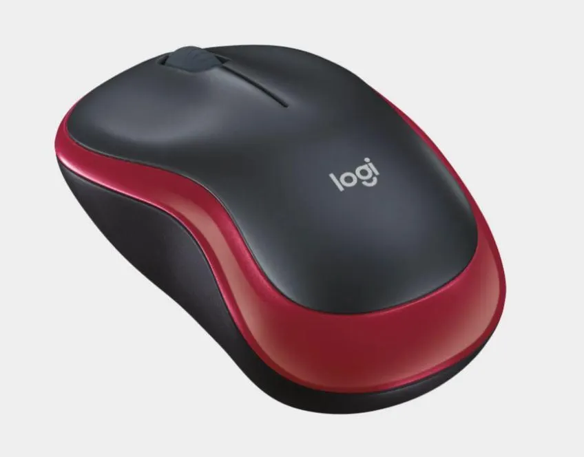 logitech, M185, Mouse Red