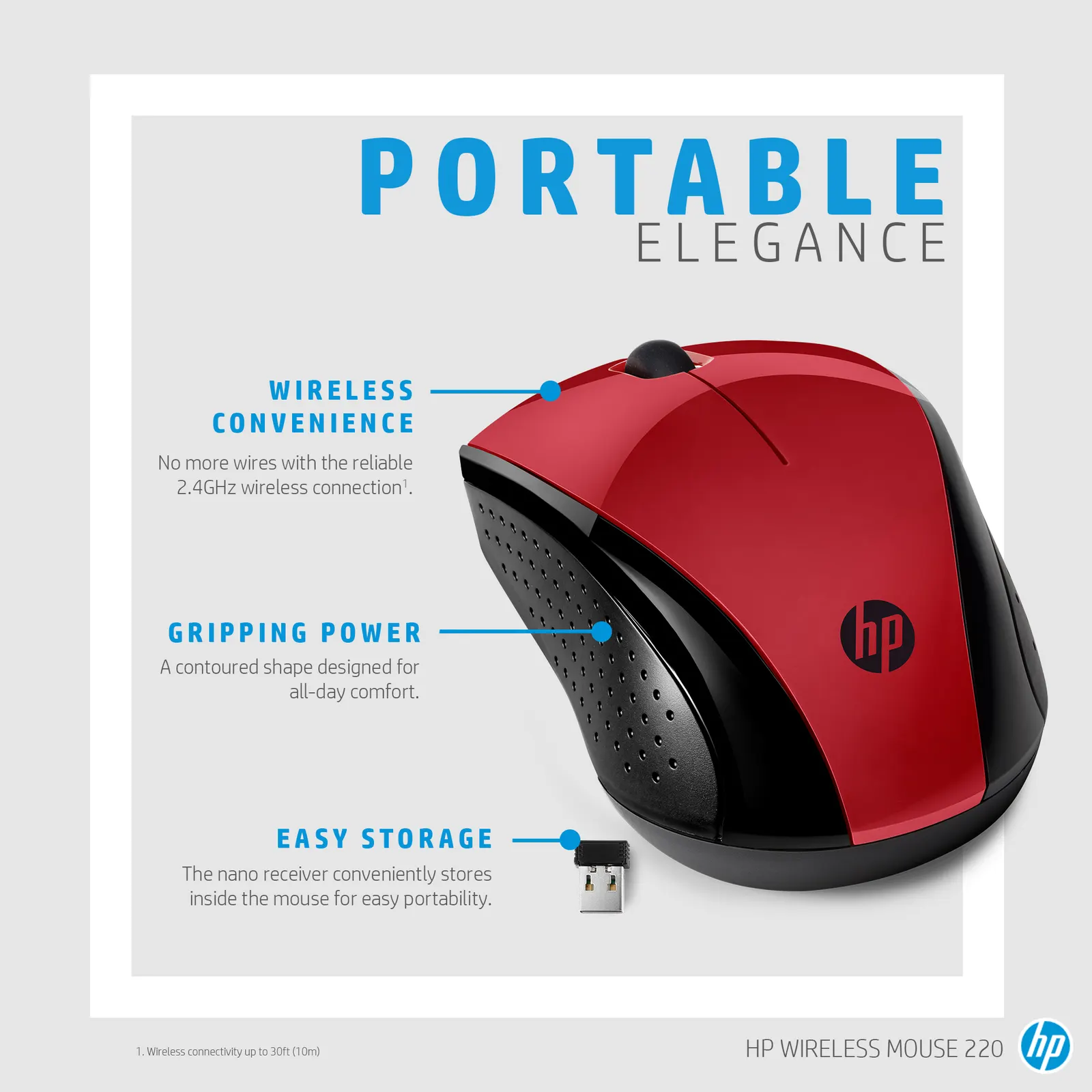 HP Wireless Mouse 220 Sred EURO
