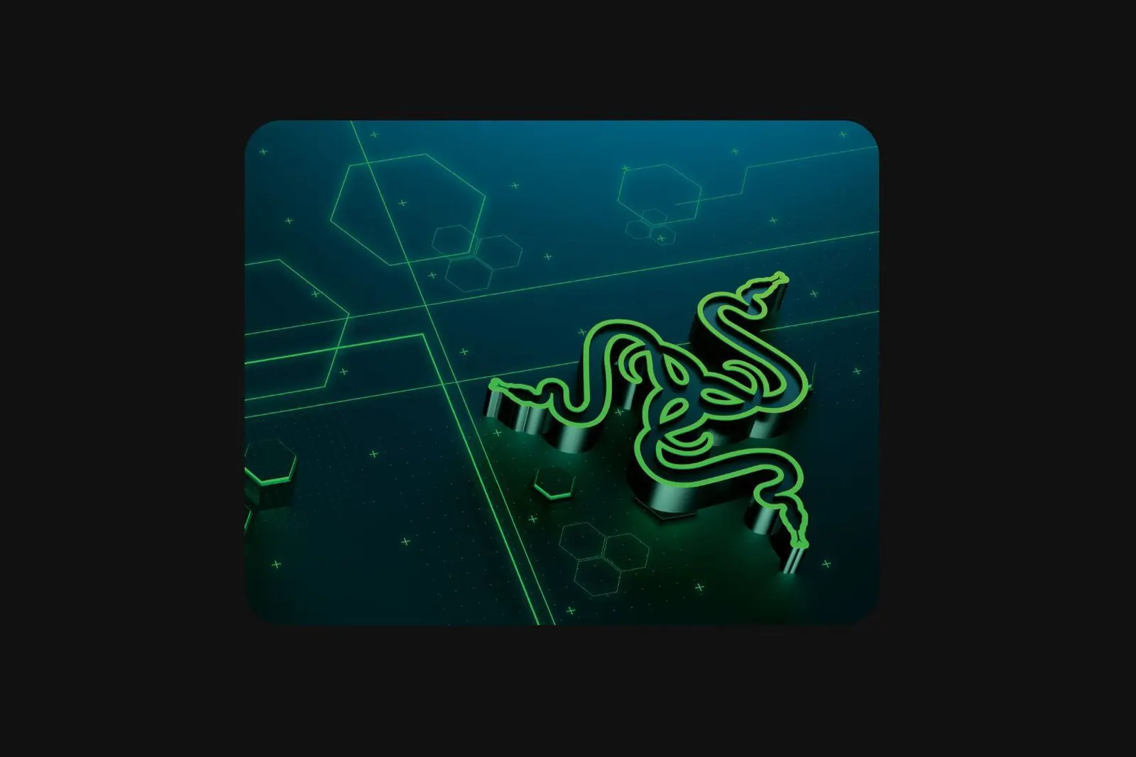 მაუს პადი Razer Mouse Pad Goliathus Mobile, S (215x270x1.5mm), black-green