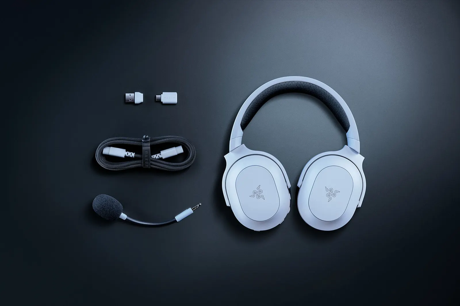 ყურსასმენი Razer Gaming Headset Barracuda X Chroma, BT/WL, RGB, white