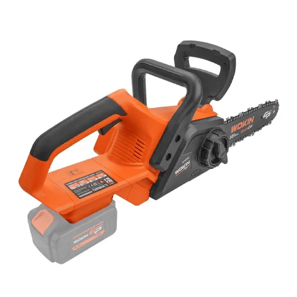 უსადენო ჯაჭვური ხერხი Wokin 624060, 20V, LI-ION Cordless Pruning Saw, Orange