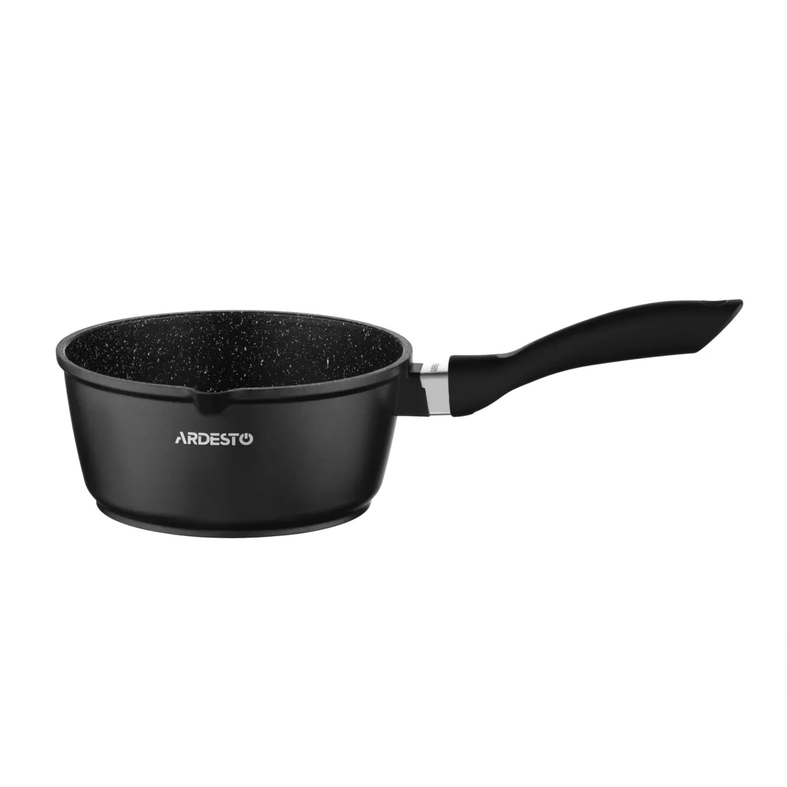 Saucepan with glass lid ARDESTO Gemini, 1.9l, aluminum, black