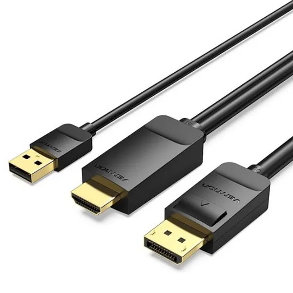 HDMI კაბელი VENTION HDMI to DisplayPort Cable 2M