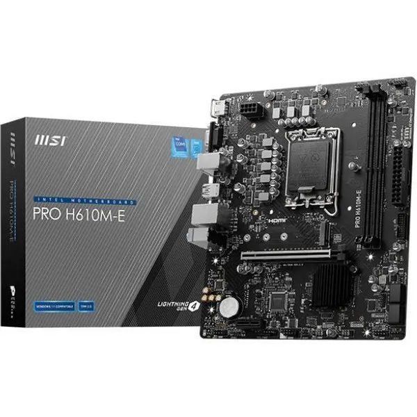დედაპლატა MSI PRO H610M-E LGA1700