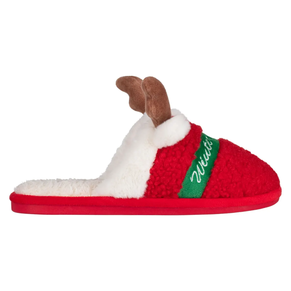 საშინაო ჩუსტი Ardesto Home shoes Christmas 36/37 size, 100% polyester, sole 100% rubber, red
