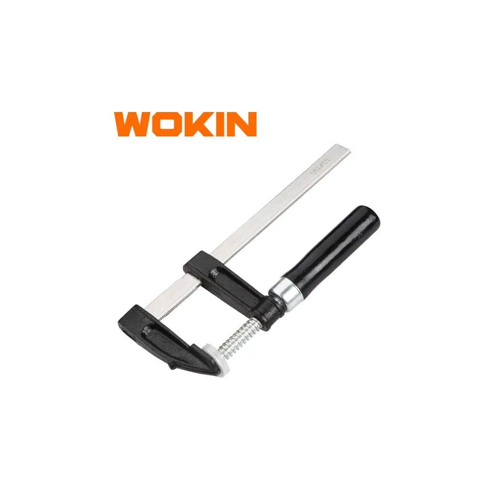 მეტალის ფიქსატორი Wokin 106606, 50x150MM, F-Clamp, Black/Silver
