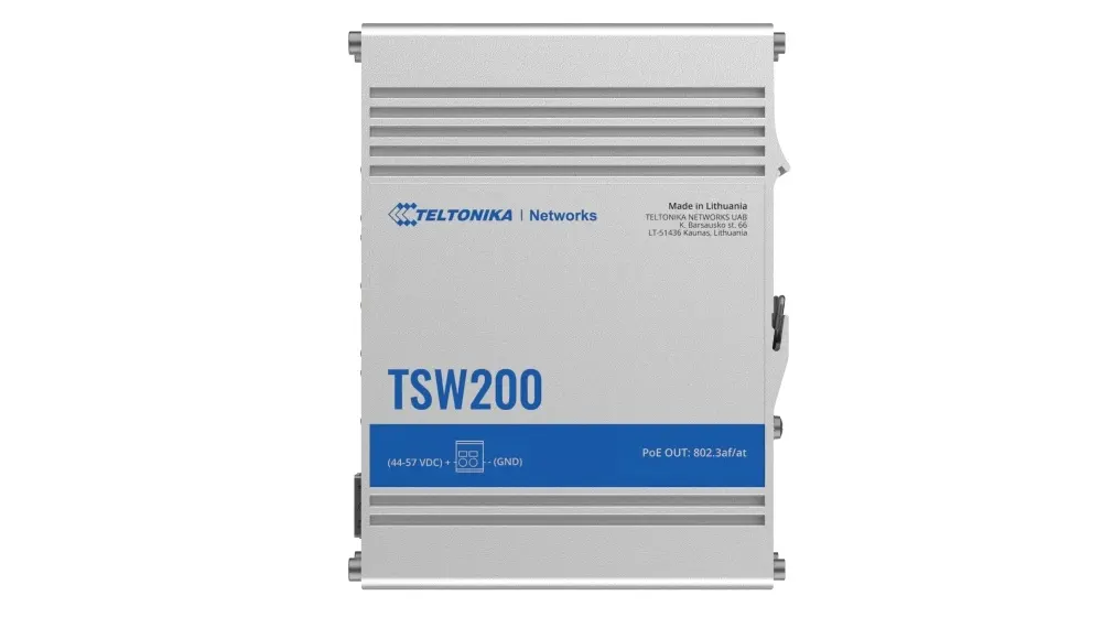 PoE+ Switch 8 10/100/1000, 2 SFP ports, Teltonika TSW200
