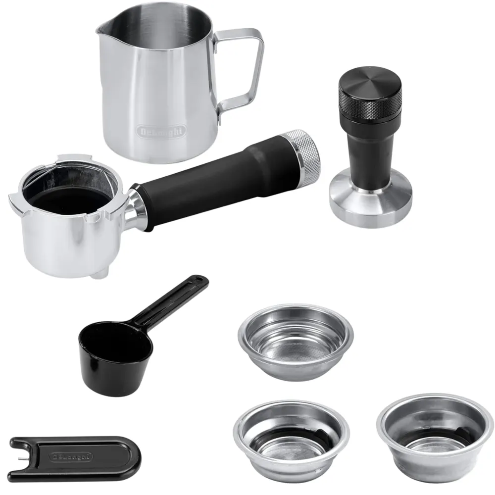 ყავის აპარატი DeLonghi ‎EC890.M Dedica Duo, 1450W, 1.1L, Coffee Machine, Silver