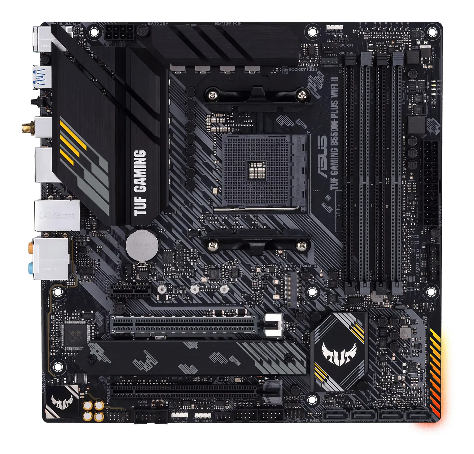 დედაპლატა ASUS Motherboard TUF GAMING B550M-PLUS WIFI II sAM4 B550 4xDDR4 M.2 HDMI DP Wi-Fi BT mATX
