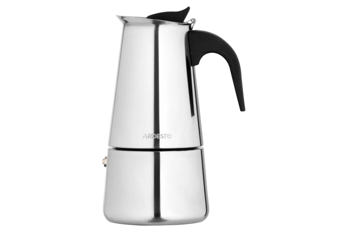 ყავადანი Ardesto Coffee Maker Gemini Apulia, 0.3l, 6 cups, stainless steel