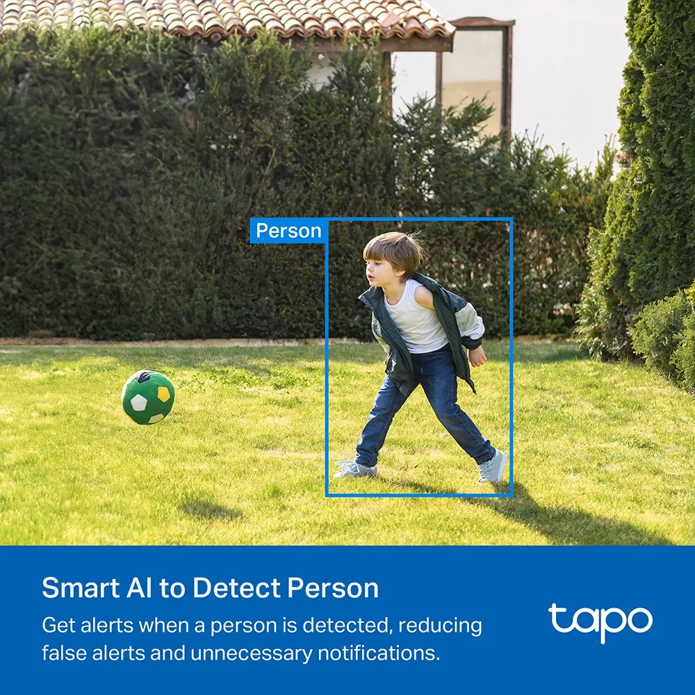 TP-Link Tapo C410 Wire-Free Security Camera - 2304 × 1296 (2K), Wi-Fi, 125° Viewing Angle, Up to 180-Day Battery Life, Solar Power Compatibility