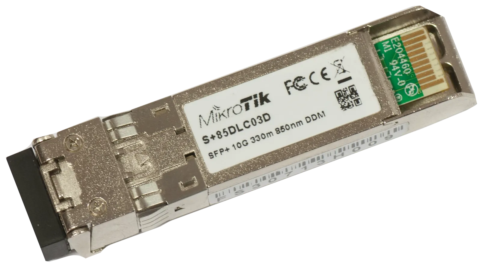 10G SFP მოდული, მრავალ მოდიანი, LC დუპლექსი, MikroTik S+85DLC03D