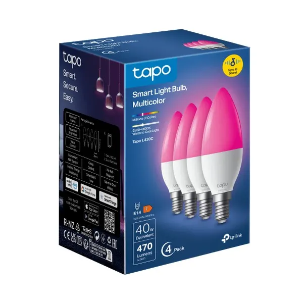 სმარტ ნათურა TP-Link Tapo L430C Multicolor Smart Light Bulb