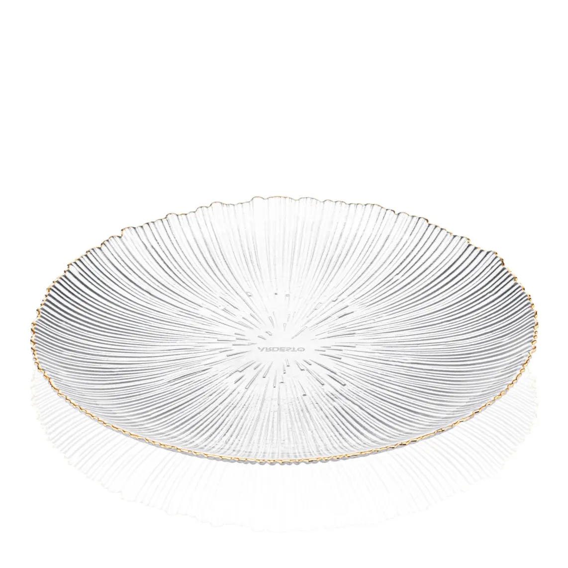 თეფში Plate ARDESTO Mallow, 21cm, glass, transparent