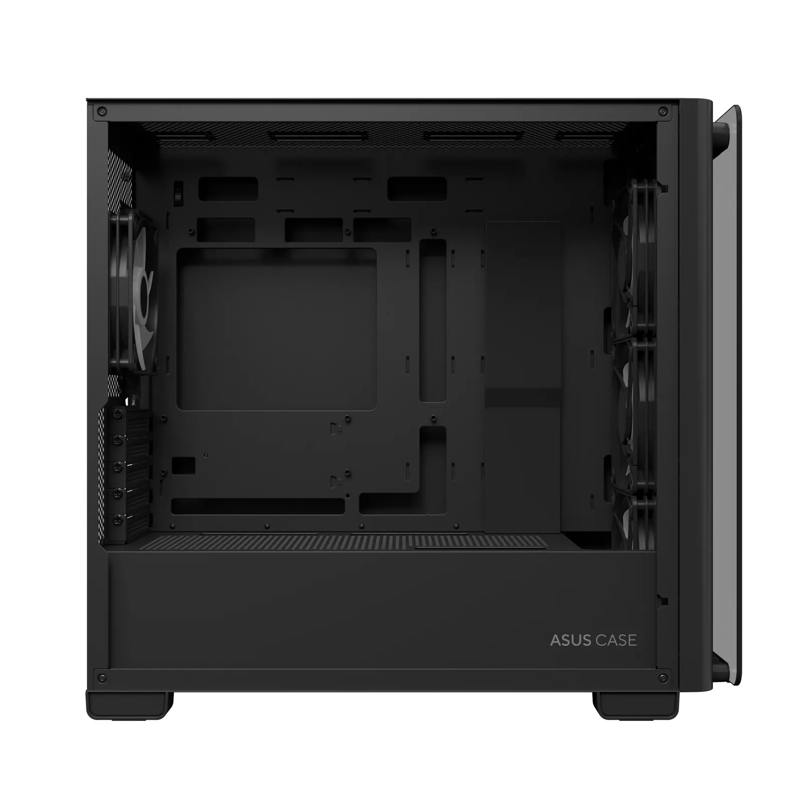 ASUS A23 PLUS TG ARGB – Micro Tower | mATX/Mini-ITX | TG | 4×120mm ARGB Fans | GPU 380mm | CPU Cooler 165mm | 360mm Radiator | Black