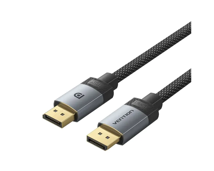 კაბელი Vention HGBHH 16K/60Hz DisplayPort Cable 2m Grey Aluminum