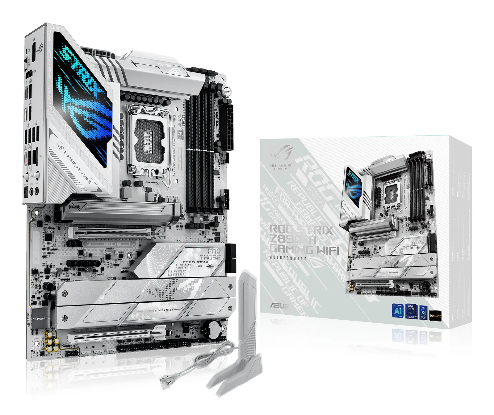 დედაპლატა ASUS Motherboard ROG STRIX Z890-A GAMING WIFI s1851 Z890 4xDDR5 M.2 DP HDMI Wi-Fi BT ATX