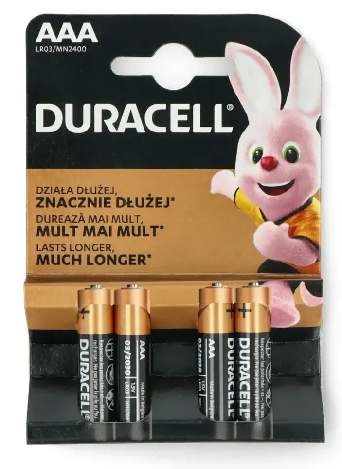Duracell Basic LR3 / AAA Blister 4 5000394127326 1,5 ALKALINE LR03/MN2400