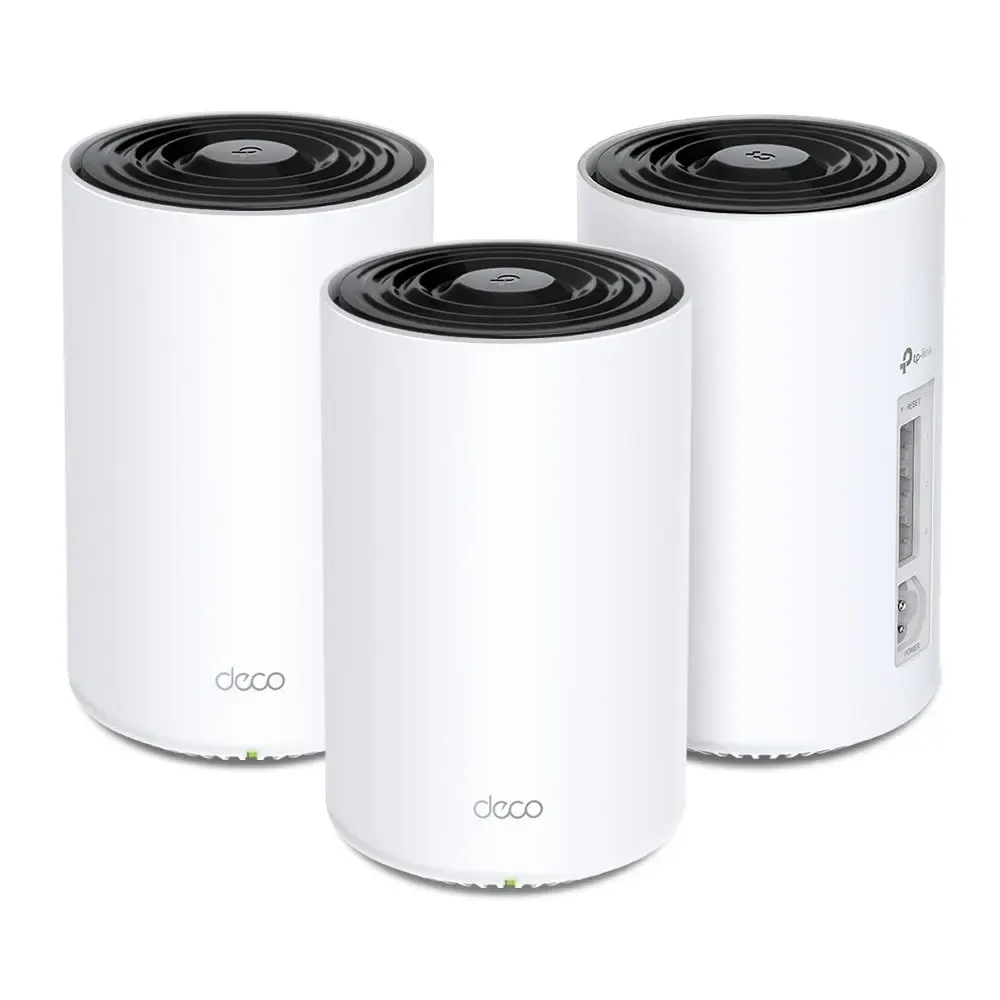 TP-LINK, Deco PX50(3-pack), AX3000+G1500 Whole Home Powerline Mesh Wi-Fi 6 System