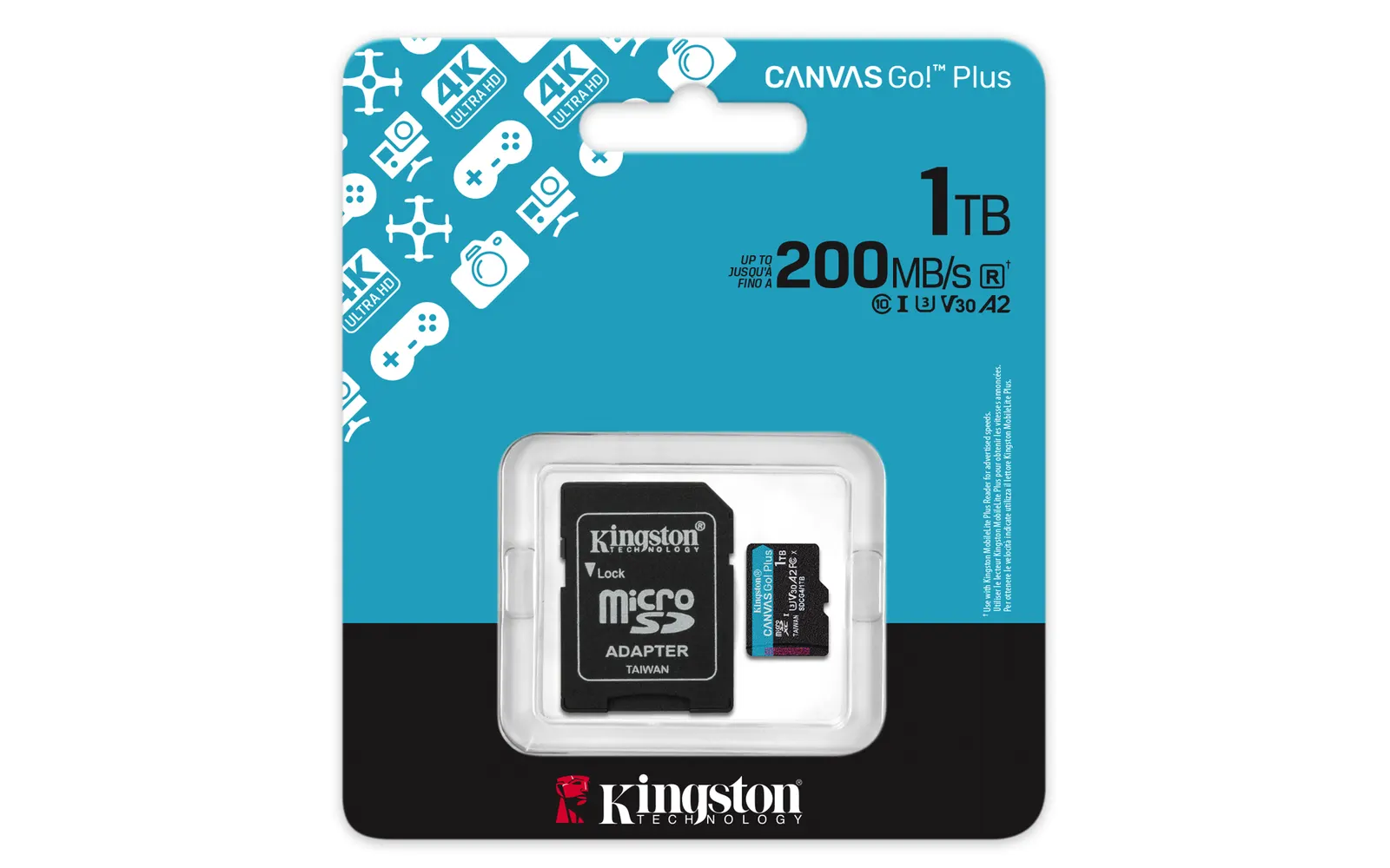 მეხსიერების ბარათი Kingston Canvas Go! Plus 1TB SDXC