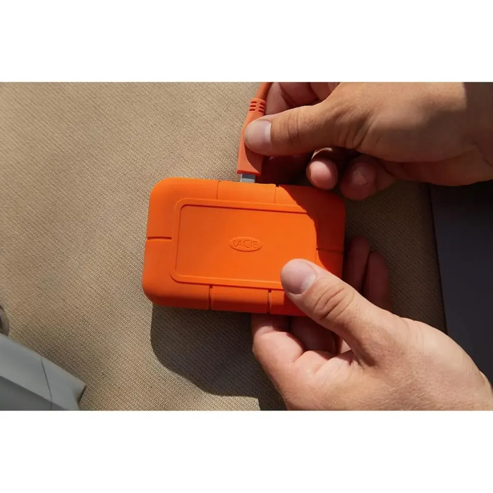 SEAGATE, STHR500800, External SSD, 500GB, USB 3.2 Gen 2,LaCie Rugged (SED BASE, 2.5'/USB-C).