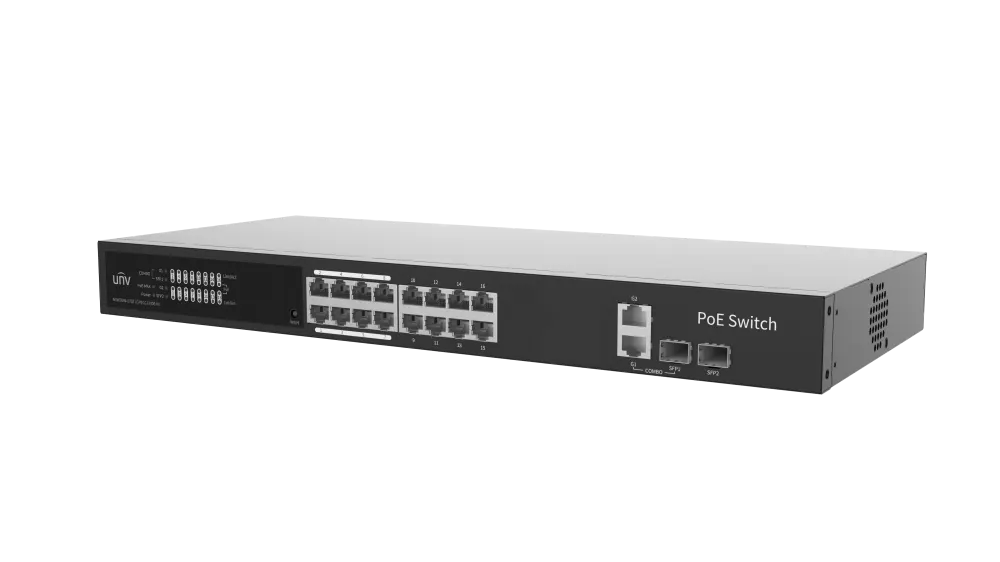 მართვადი PoE სვიჩი - 17x1000Mbps (RJ45), 1x GP(SFP), 1xGP Combo, Uniview NSW3000-17GT1GP1GC-LPOE-IN