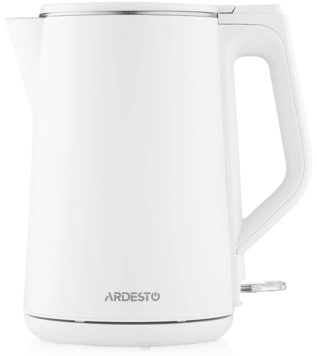 ელექტრო ჩაიდანი Ardesto Electric kettle EKL-X50, 1,7L, double-walled, gloss, STRIX, white