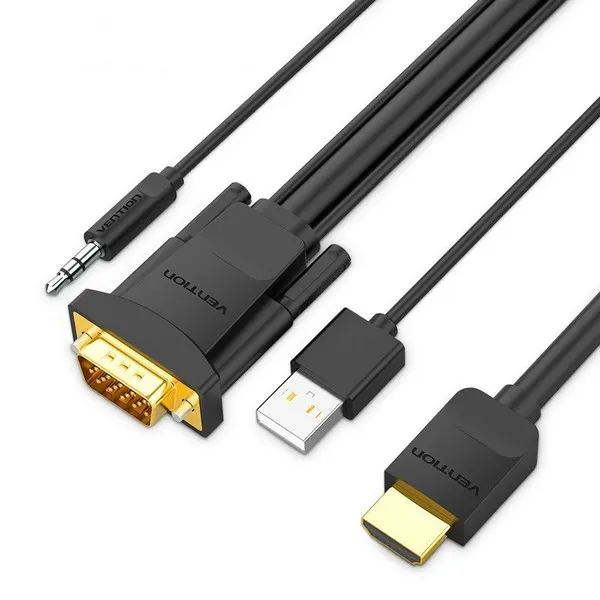 HDMI კაბელი VENTION HDMI to VGA Cable 1M