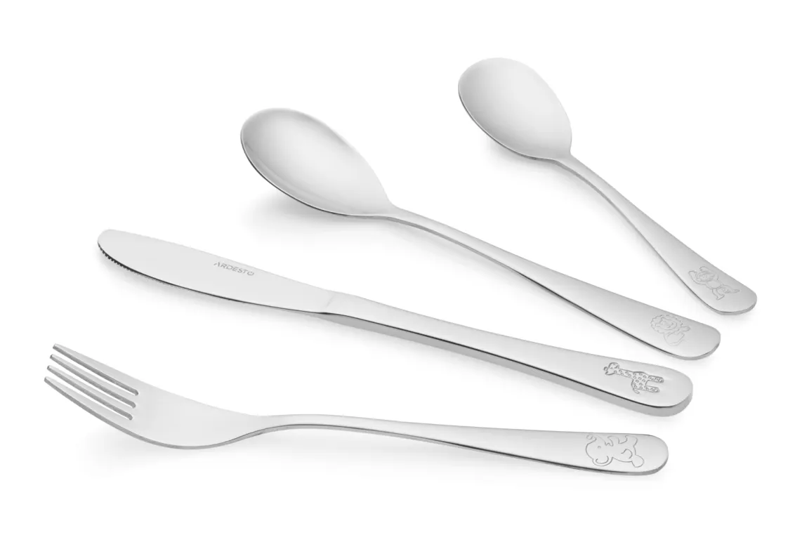 Ardesto Children cutlery set Animals, 4 pcs, stainless steel