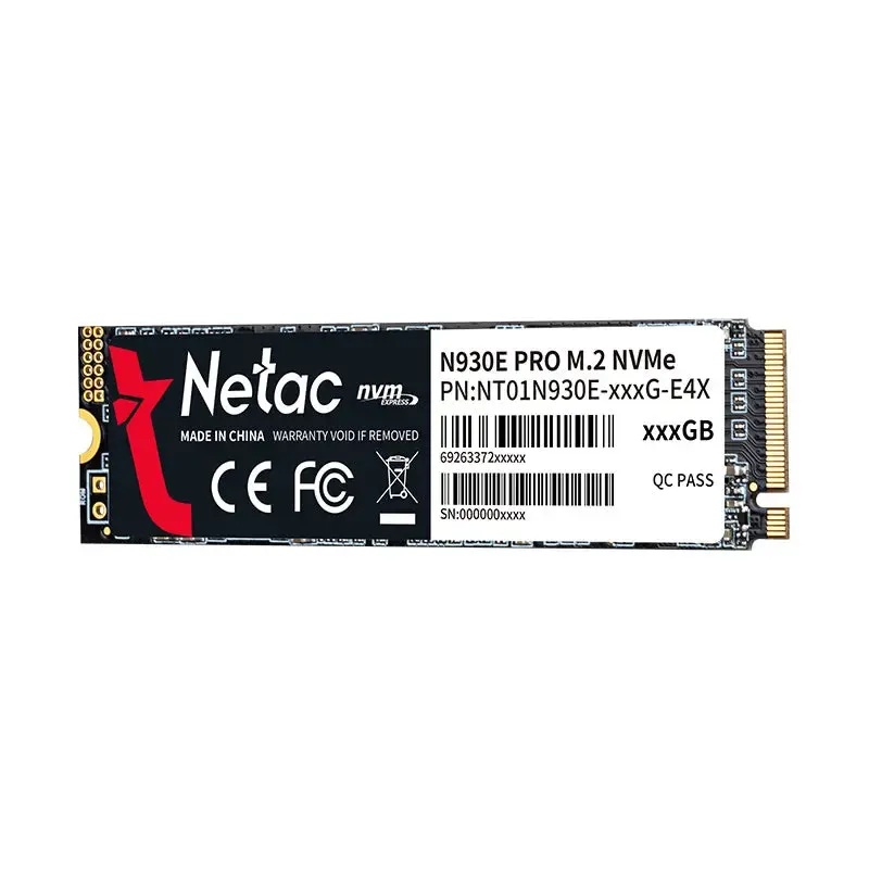 Netac, N930ES, NVMe SSD, 128GB , PCIe Gen 3 x4 M.2 2280.