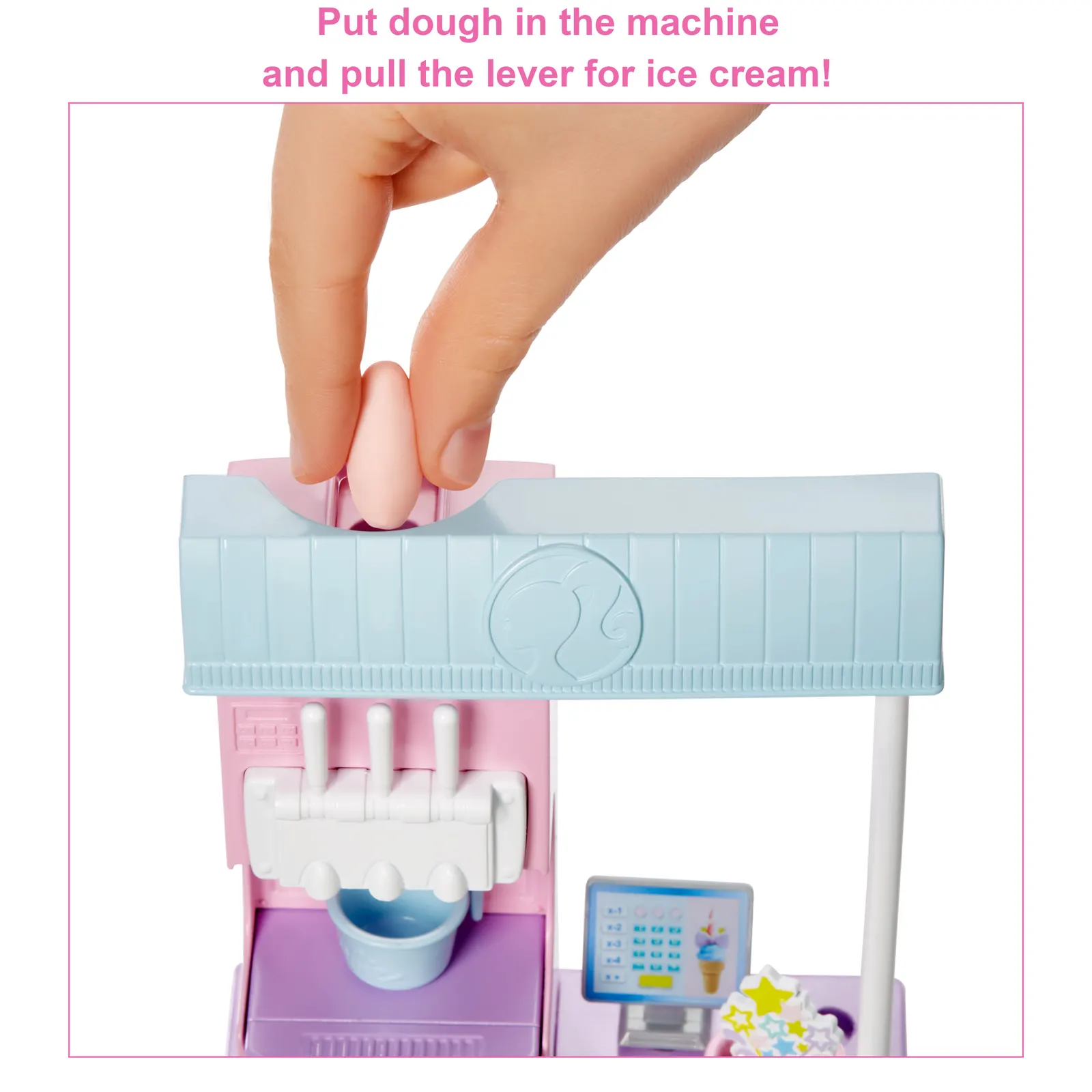 თოჯინა MATTEL Barbie Ice Cream Shopkeeper Playset