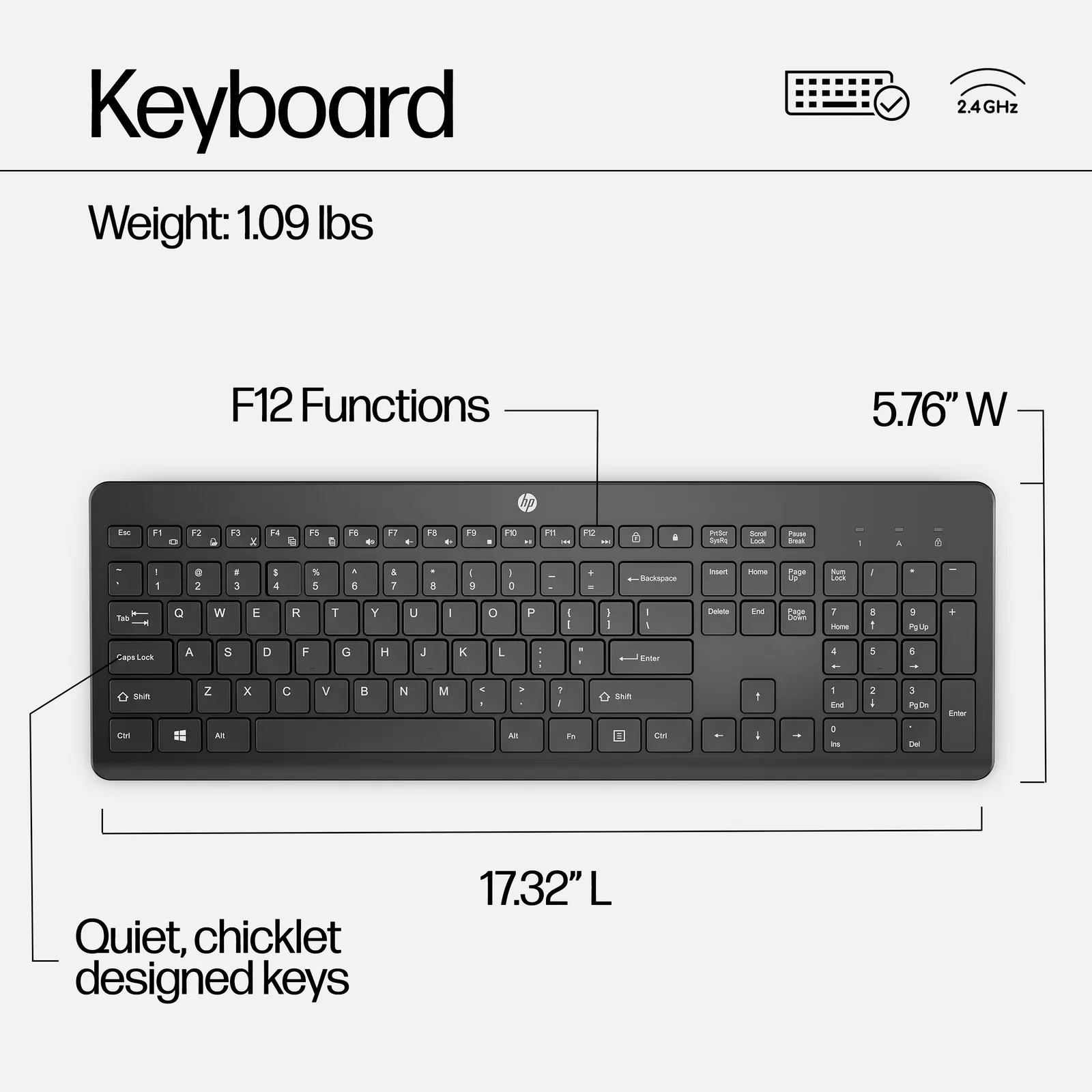 HP 230 Wireless Mouse and Keyboard Combo RUSS