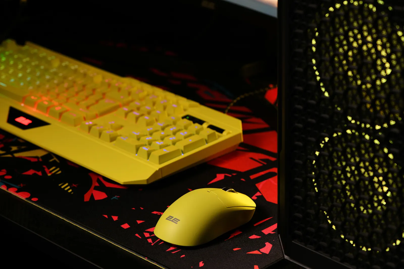 მაუსი 2E GAMING Mouse MG355 WL, RGB, USB-A/WL, yellow