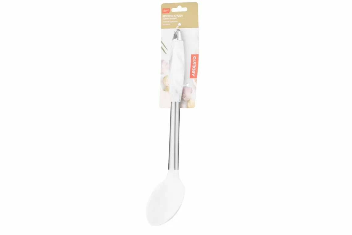 კოვზი Ardesto Spoon Gemini Marmo, 32cm, silicone, stainless steel