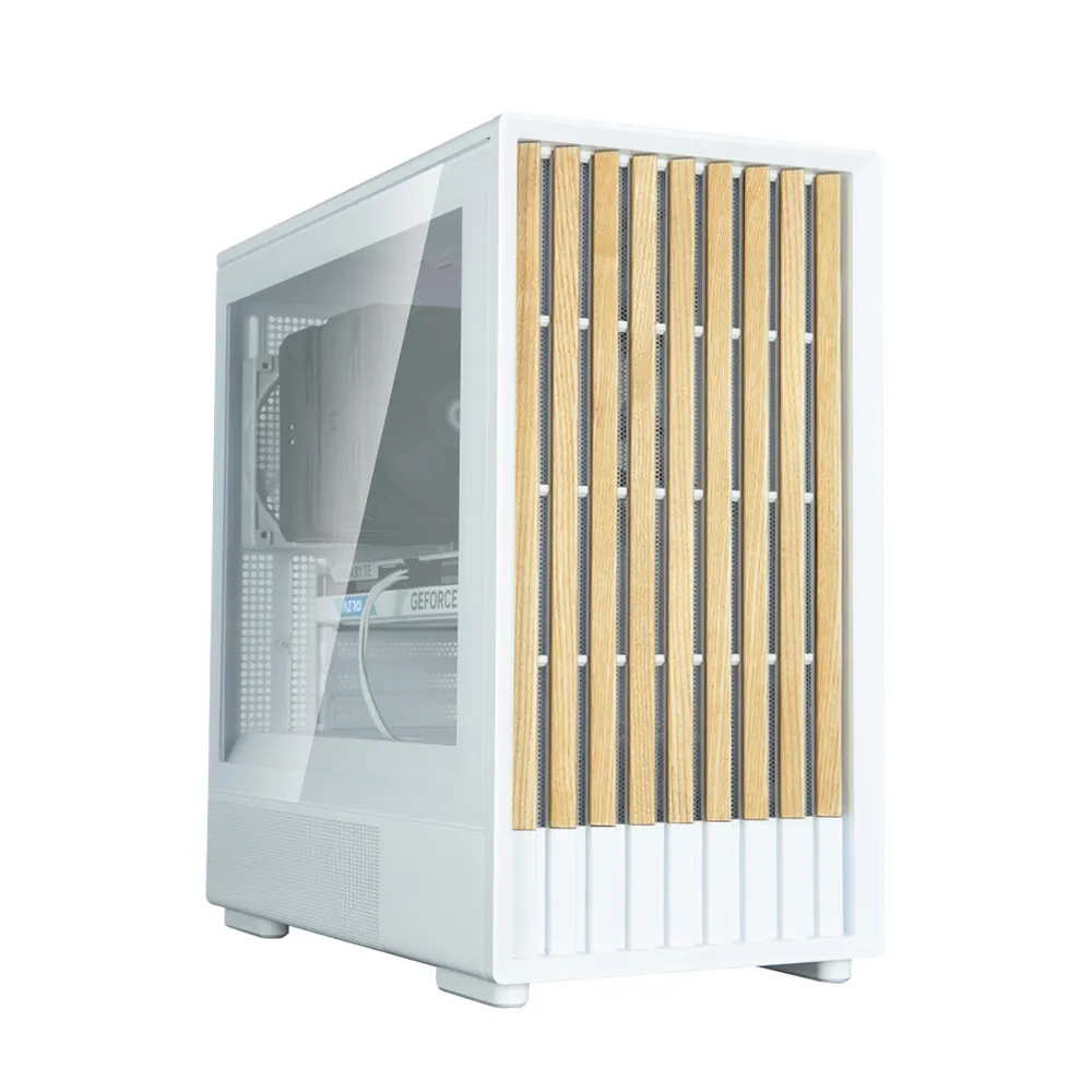 ქეისი Zalman PC case P10 Namu without PSU, 1xUSB3.0, 1xUSBType-C, 2x120mm, 1x120mm ARGB, VGA 340mm, LCS ready, TG Side Panel, mATX, white