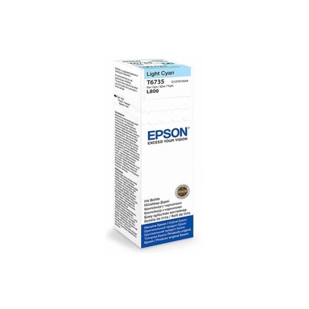 Epson L800 Light Cyan ink bottle 70ml (10 x 15 - 1800 Photo Pages) C13T67354A