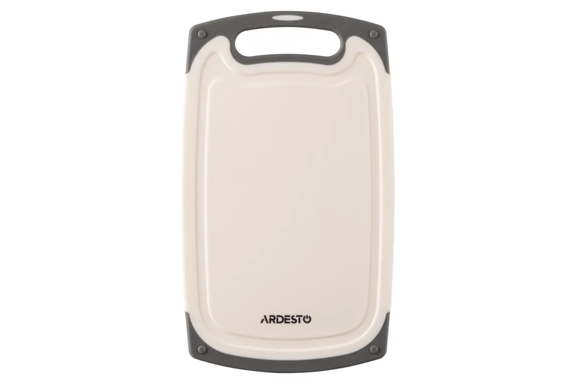 Ardesto Cutting board Gemini, 25x15x0.8cm, plastic, white