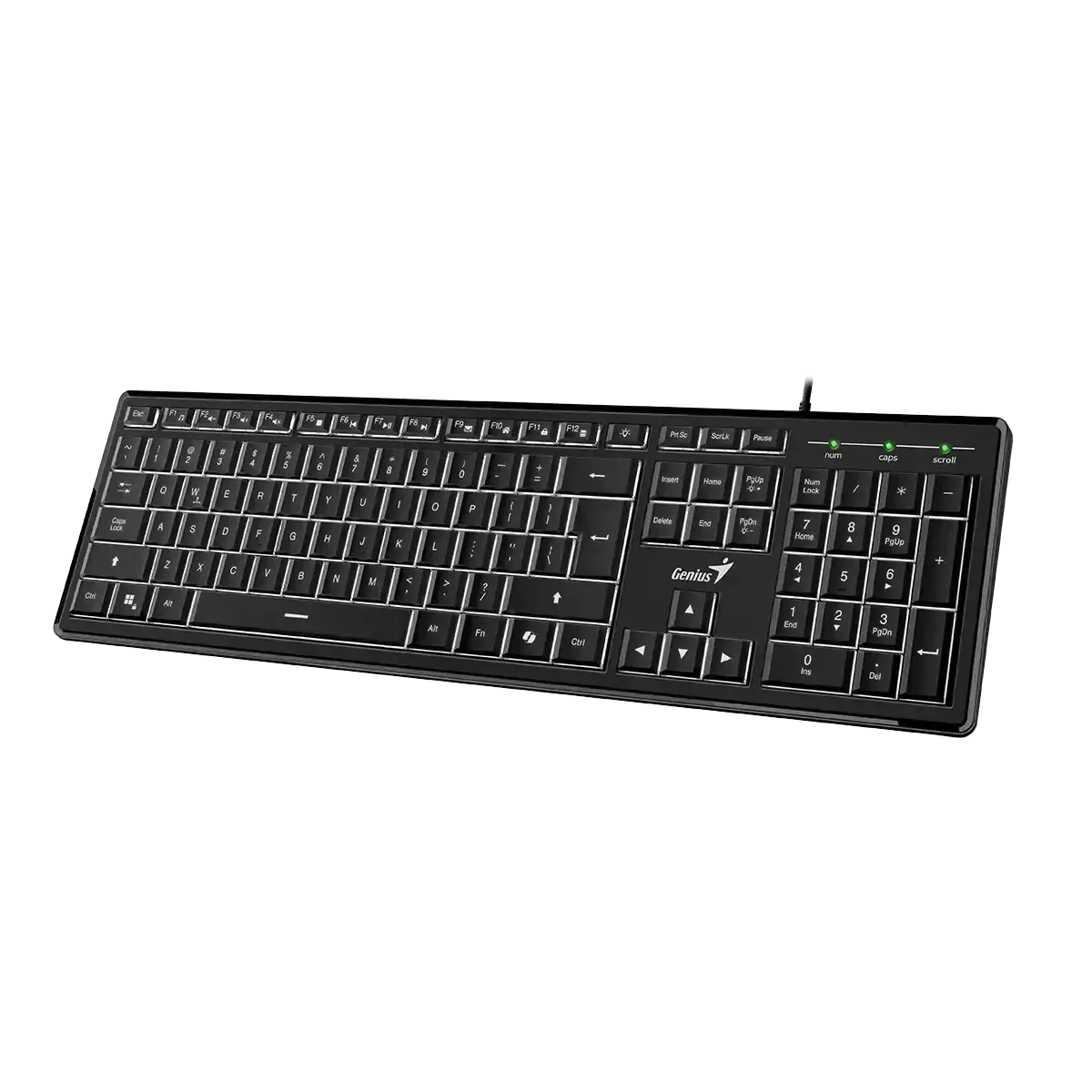 კლავიატურა Genius, SlimStar 820, AI Copilot Key, Keyboard, Black